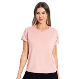 Blusa Feminina Malha Delicate Básica Rovitex Rosa P