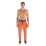 Calça Jogger Masculina Moletom Elástico Estilo Conforto Laranja Egg