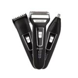 Maquina Corta Cabelo Barba Aparador Pelo Nariz 3 In 1