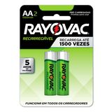 Pilha Recarregável Rayovac Aa 2 Unidades