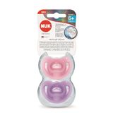 Chupeta Nuk 100% Silicone Sensitive Soft Girl S2 2 Unidades