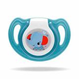 Chupeta Fisher Silicone Soft 6 A 18 Meses First Moments Tam. 2 Azul 1 Unidade Com Case Esterilizador