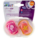 Chupeta Phillips Avent Ultra Air Menina Duo 6-18m