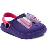 Babuche Infantil Cupcake 19ao36 Sandalia Menina Leve 12.103 Cor:roxo,tamanho:23/24