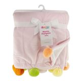 Manta Pompom Baby Rosa - Comtac Kids