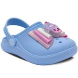 Babuche Infantil Cupcake 19ao36 Sandalia Menina Leve 12.103 Cor:azul,tamanho:27/28