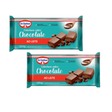 2 Un Coberbetura Barra Chocolate Ao Leite 1,01kg  Dr. Oetker