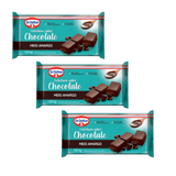 Kit C/ 03un Cobertura Barra Chocolate Meio Amargo 1,01kg (2855) - Dr. Oetker