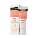 Protetor Solar Facial Neutrogena Sun Fresh Dry Skin Com Cor Fps70 40g