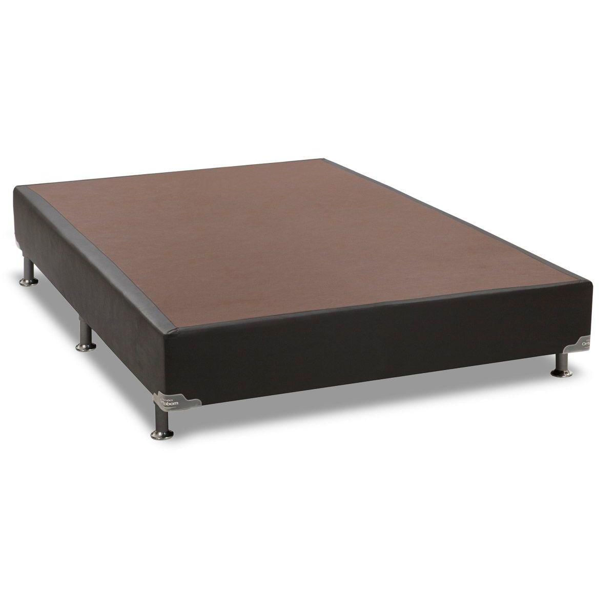 Cama Box Base Viuva Universal Courano Black 128x188x30 Ortobom