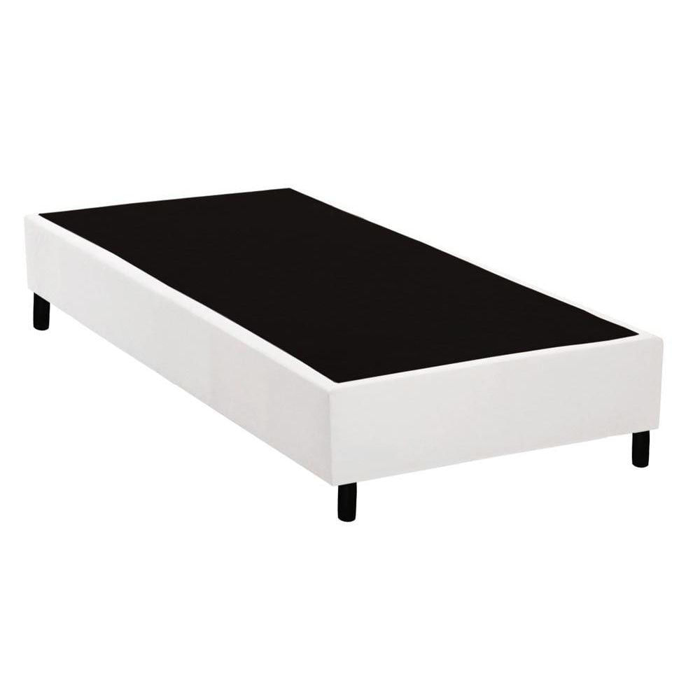 Cama Box Base Solteiro Universal Courano White 88x188x20 Costa Rica