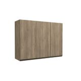 Armário Aéreo de Cozinha 3 Portas 120cm Maxxi Kappesberg Nogal