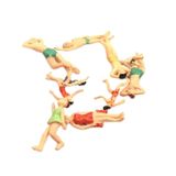 Miniatura 1/75th Diorama Figuras Figura Modelo Display 10pcs