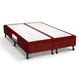 Cama Box Base King Poli Tecido Wine (193x203x23) - Castor