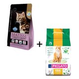 Ração Matisse Gatos Adultos Castrados Cordeiro 7,5kg + Areia Biodegradável