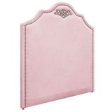 Cabeceira King Orlando P02 195 Cm Para Cama Box Suede Rosa Bebê - Amarena Móveis