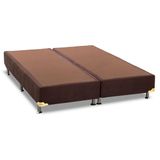 Cama Box Base Queen Universal Suede Brown (158x198x20) - Ortobom