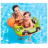 Boia Bote Inflável Infantil Retroescavadeira Praia Piscina 86cm