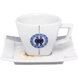 Kit 8 Xícaras Cafézinho Nara Focus Oxford® Porcelana 75ml