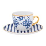 Kit 2 Xícaras Cafezinho Coup Lusitana Oxford® Porcelana 75ml