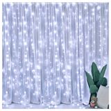 Cascata Cortina De Natal 780 Led Luz Branca 8 Funções 5x3m 220v
