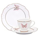 Kit Café Jogo Lanche Soleil Encantada Oxford® Porcelana 12 Peças