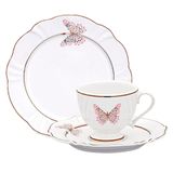 Kit Café Jogo Lanche Soleil Encantada Oxford® Porcelana 16 Peças