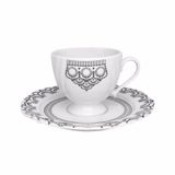 Xícara Cafézinho Soleil Henna Oxford® Porcelana Estampada 75ml