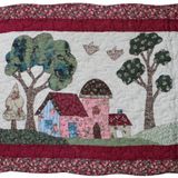 Tapete Patchwork Cozinha Quarto Paisagem Do Campo 100% Algodão 2,40m X 41cm