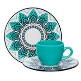 Kit Café Jogo Lanche Coup Serene Oxford® Porcelana 20 Peças