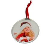 Enfeite De Natal Pendente Foto Personalizada Para Arvore 8cm