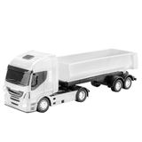 Brinquedo Caminhão Basculante Hi Way Iveco Branco