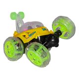 Carrinho De Controle Remoto Maluco Acrobacias Stunt Car Amarelo