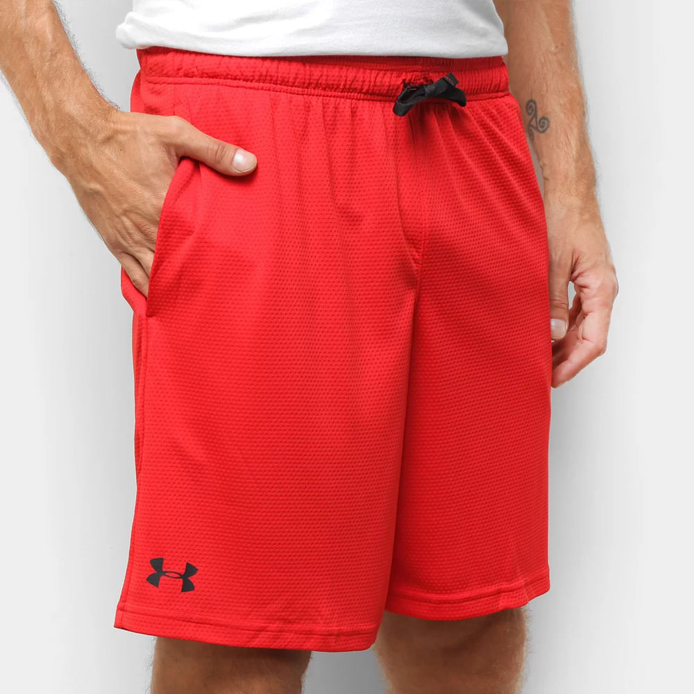 Short Under Armour Tech Mesh Vermelho-masculino