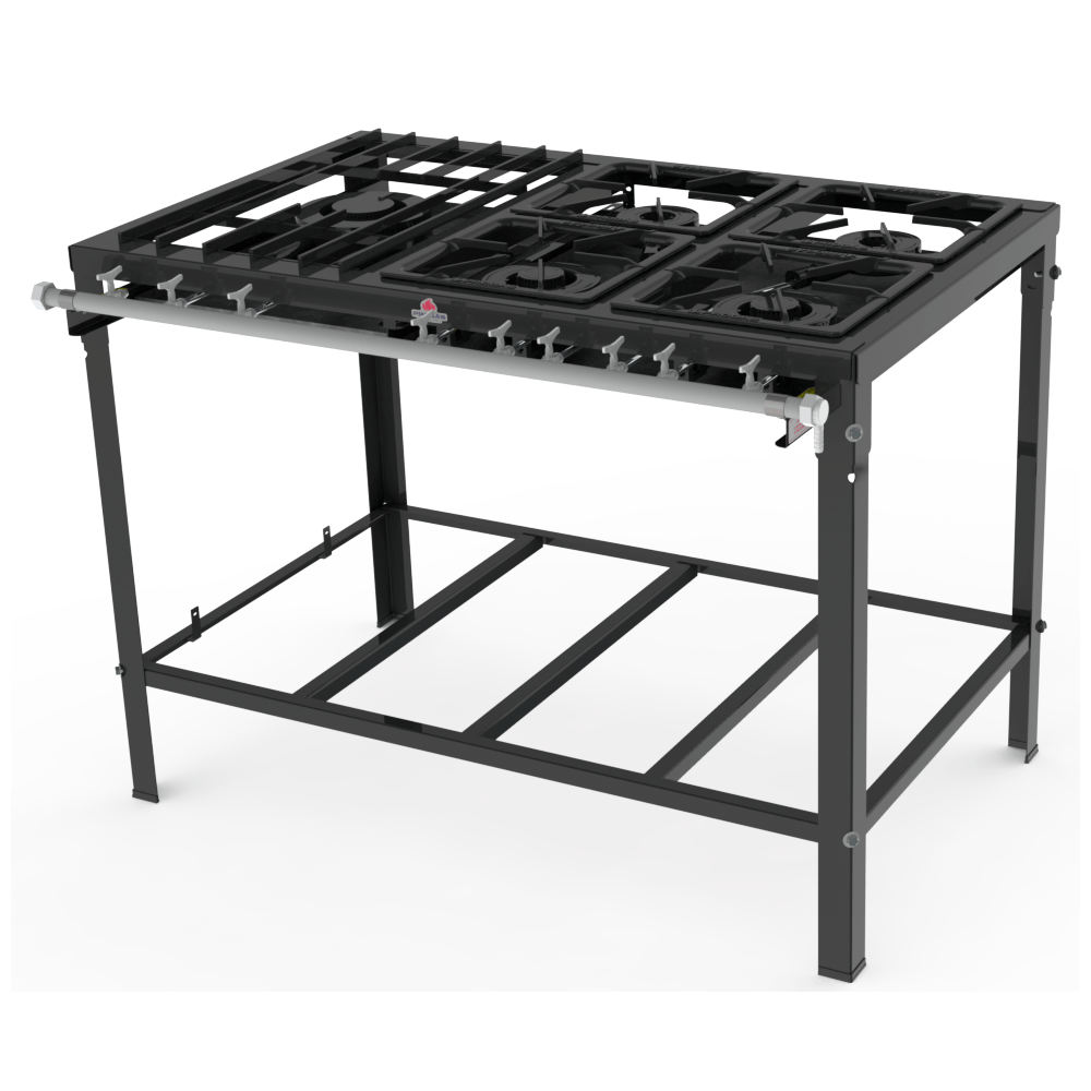 Fogão 5 Bocas Progas Industrial Sem Forno Preto - Pmsd-512f Fogão 5 Bocas Progas Industrial Sem Forno Preto - Pmsd-512f