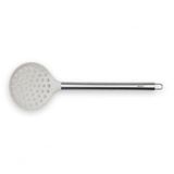 Espumadeira Aço Inoxidável Base Silicone 34,5 Cm Para Panela Antiaderente Linha Duo Brinox Vanilla