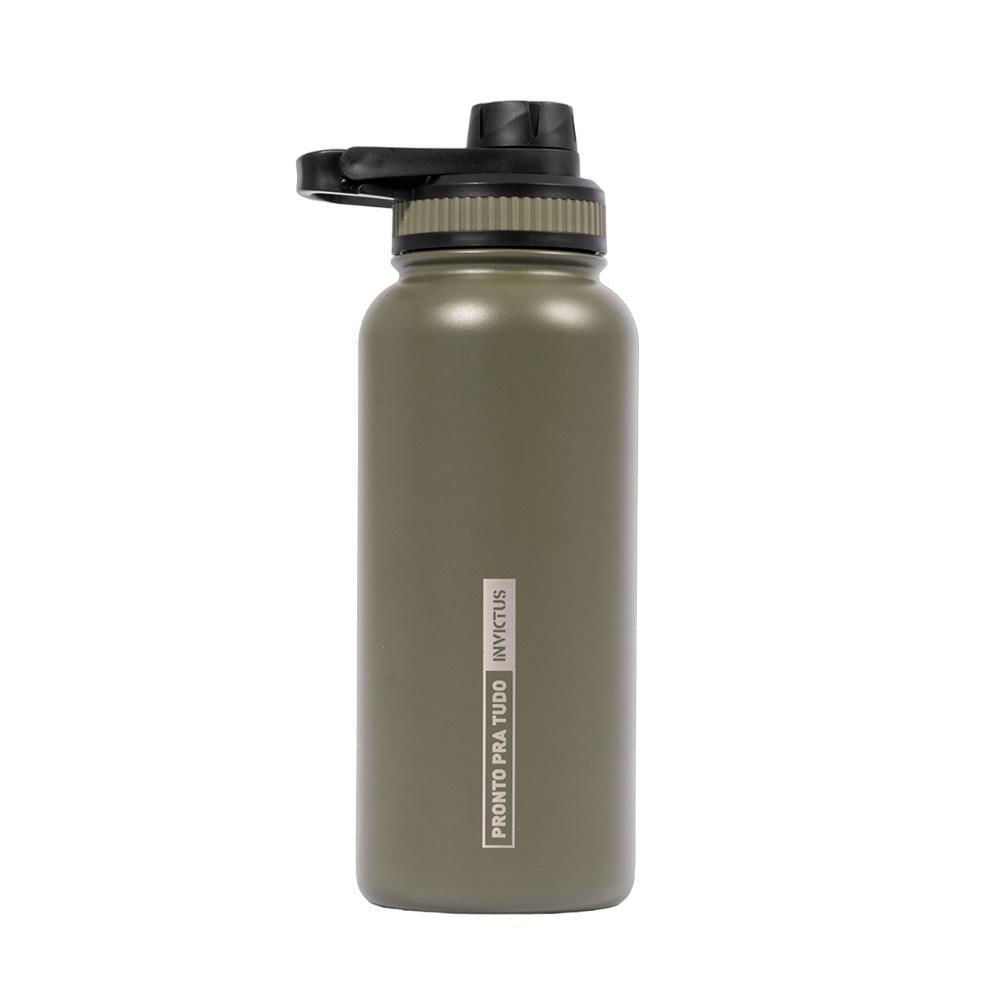 Garrafa Térmica Água Warrior 3.0 Verde 950ml Invictus