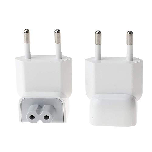 Adaptador Carregador De Viagem Wovte Europe Plug Converter Travel Charger Para Apple Ibook Macbook White Pack De 2