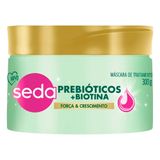 Máscara Capilar Seda Prebióticos + Biotina 300g