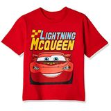 Disney Boys Cars Lightning Mcqueen Tee Camisas De Moda, Red, 3t Us