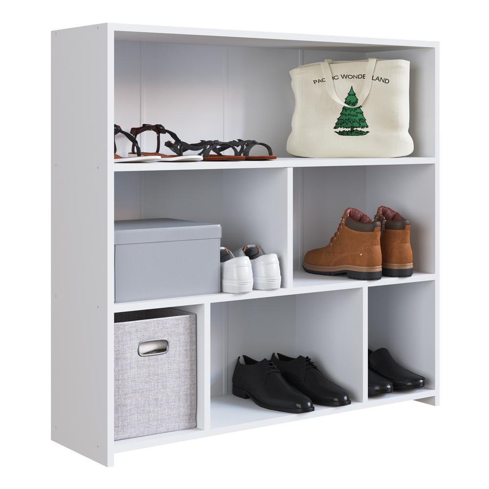 Sapateira Com 6 Nichos Multimóveis Cr35103 Branca