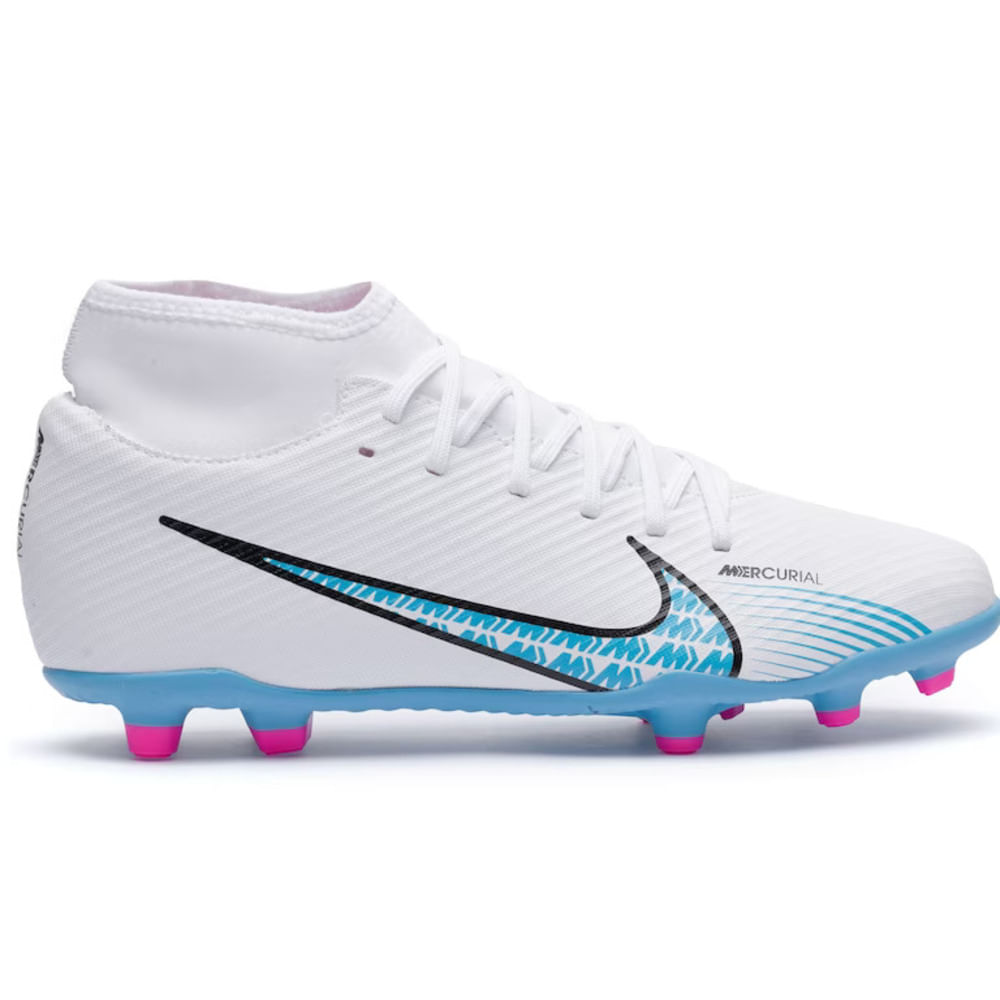 Chuteira Nike Campo Superfly 9 Club Branco-masculino