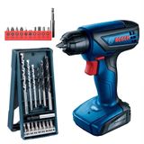 Furadeira E Parafusadeira Bosch Com Jogo De Brocas E Bits, Gsr 1000 Smart, 12 Volts