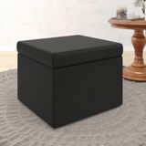 Puff Quasar Decorativo Couro Aradecor