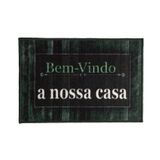 Capacho Bem-vindo Estampado Corttex Verde Un