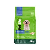 Ração Seca Pet.life Frango E Arroz Para Cães Filhotes - 3 Kg