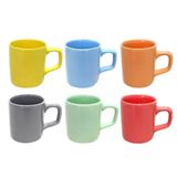 Jogo De 6 Xícaras De Café Coloridas 80ml- Dolce Home