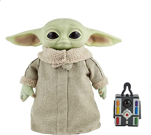 Star Wars Grogu, The Child, 12-in Plush Motion Rc Toy De The Mandalorian, Collectible Stuffed Remote Control Character Para Fãs De Filmes De