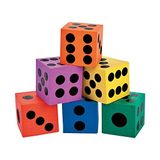 Fun Express - Variedade De Dados De Espuma - Brinquedos - Jogos - Indoor &amp; Mini Game Sets - 12 Peças
