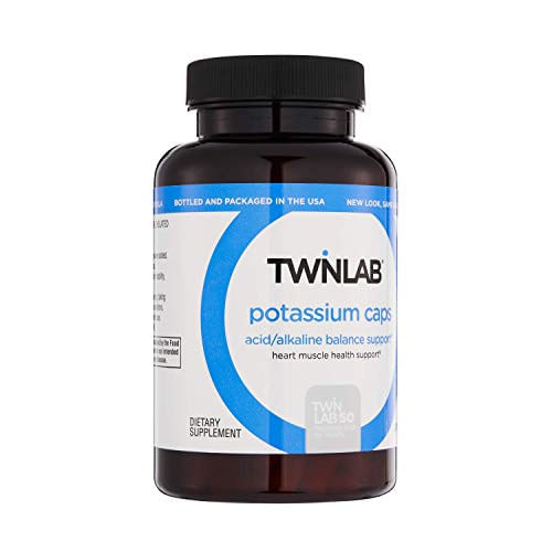 Twinlab Potassium Caps Suplemento De Potássio Quelaado Para Saúde Cardíaca Suporte À Pressão